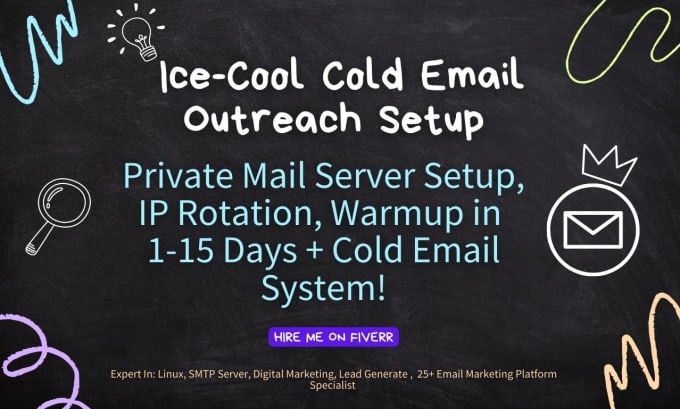 Gig Preview - Powermta mail server setup, IP rotation, warmup, and cold email outreach