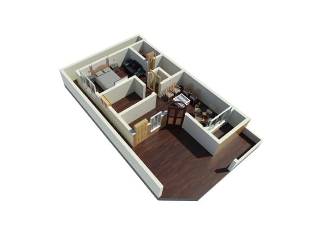 Gig Preview - Draw 3d architectural floor plan