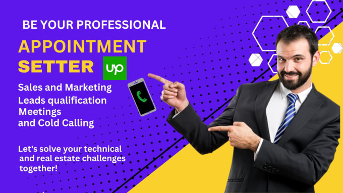 Gig Preview - Be your b2b professional appointment setter and cold caller