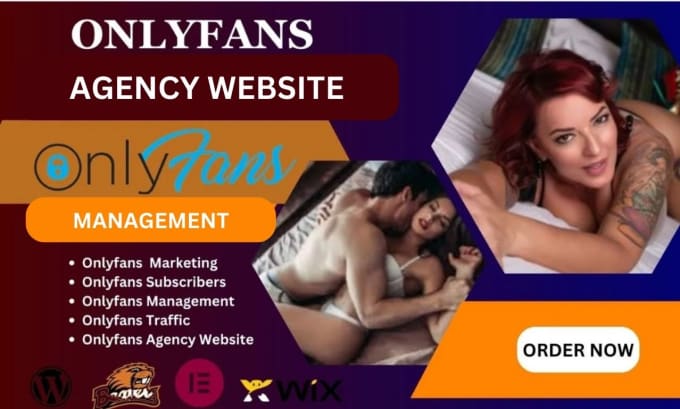 Gig Preview - Create onlyfans agency website onlyfans management website onlyfan promotion