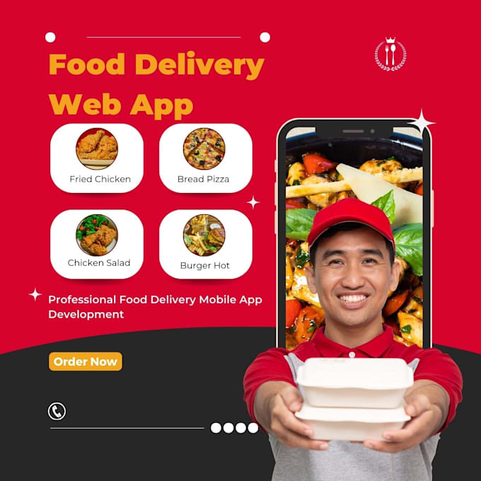 Gig Preview - Be create your food delivery web applications