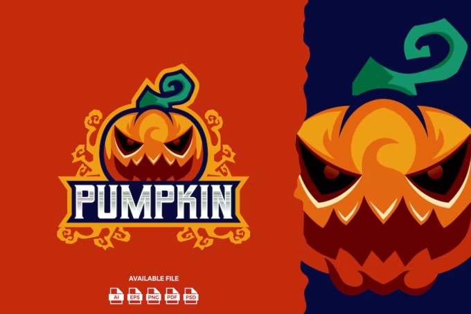 Gig Preview - Design an awesome pumpkin logo  in 15 hours