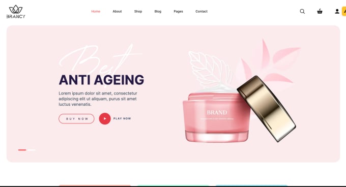 Gig Preview - Do skincare shopify store beauty shopify store skin care website