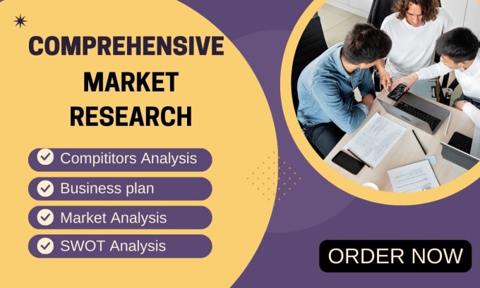 Gig Preview - Competitor  market research,niches, swot analysis, business reports