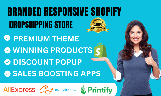 Gig Preview - Create complete shopify dropshipping store