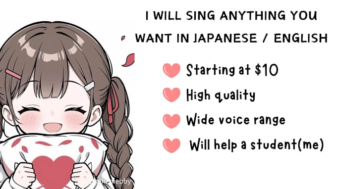 Gig Preview - Sing anything you want in japanese or english