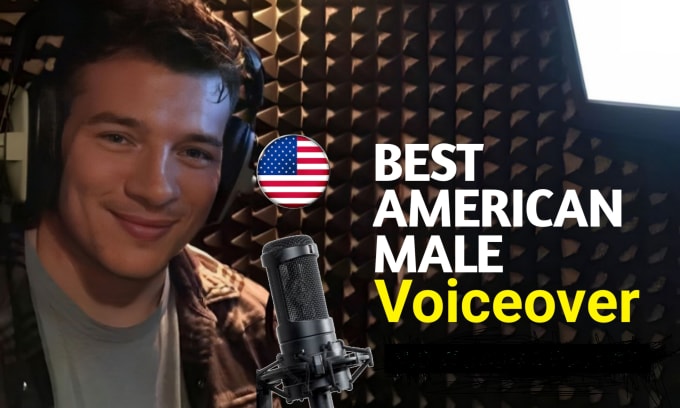 Gig Preview - Record a perfect english ai american male voice over project officially