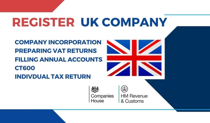 Gig Preview - Do UK company registration tax return and vat return