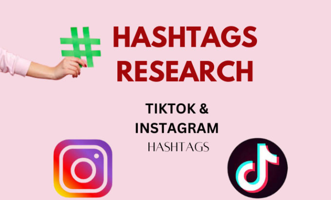 Gig Preview - Generate the right hashtags for your instagram and tiktok