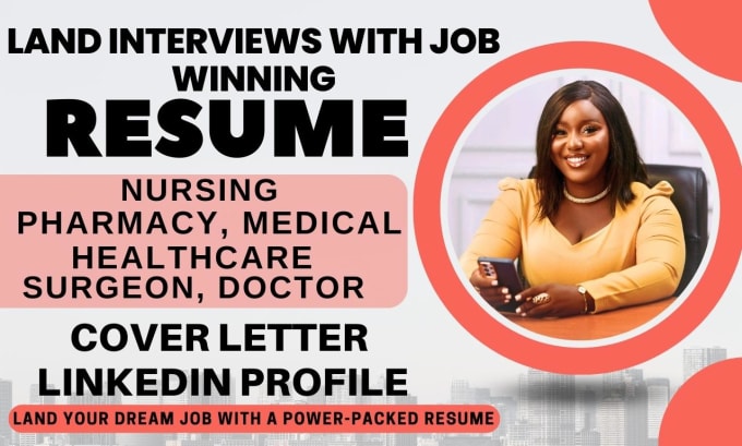 Gig Preview - Write healthcare, pharmaceutical, medical, biotech, nurse, resume writing, cv