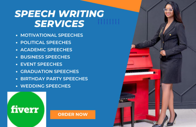 Gig Preview - Write a professional, informative and persuasive speech