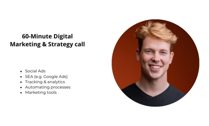 Gig Preview - Be your digital marketing strategist