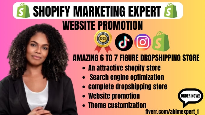 Gig Preview - Do complete shopify marketing,shopify sales traffic, shopify promotion