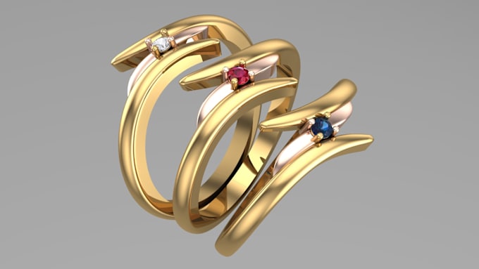 Gig Preview - Design impressive 3d cad matrix jewelry rings for all occasions