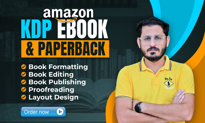 Gig Preview - Do book formatting and layout design for amazon KDP paperback and ebook