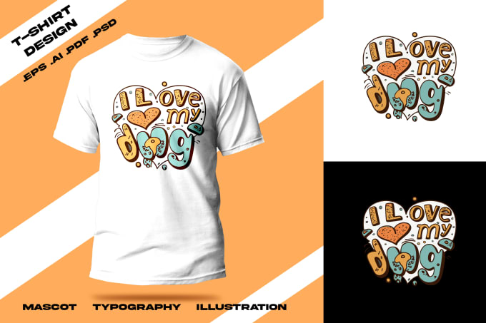 Gig Preview - Design custom graphic t shirt illustration design