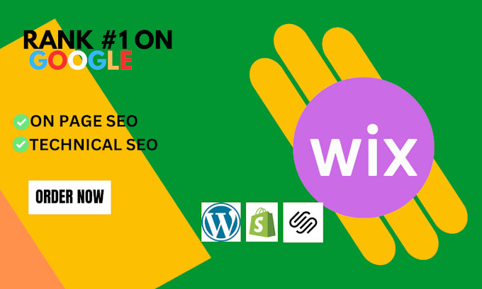 Gig Preview - Optimize website onpage technical SEO with  wordpress, wix, squarespace, shopify