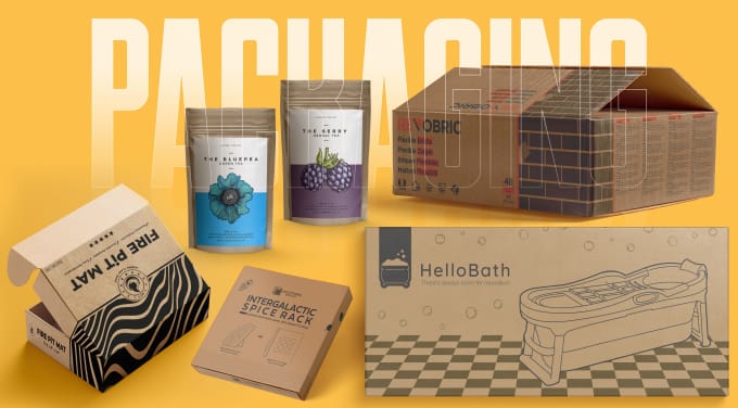 Gig Preview - Design packaging box, product packaging, kraft box packaging