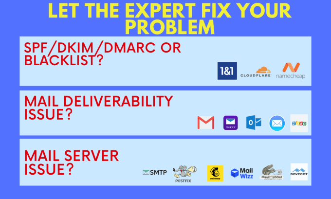 Gig Preview - Fix smtp server spam issue and boost your email deliverability