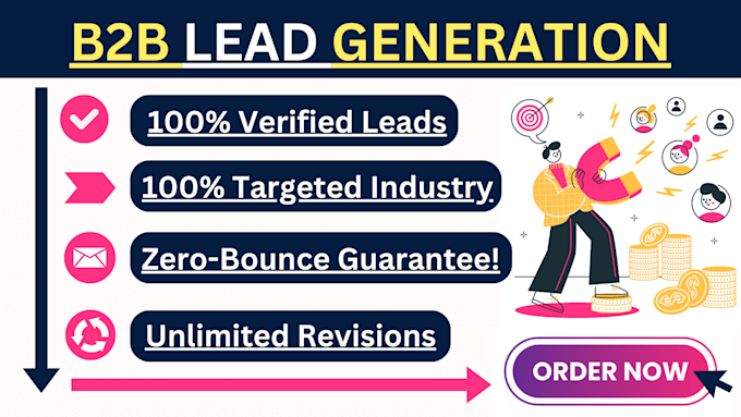 Bestseller - provide b2b lead generation for any industry