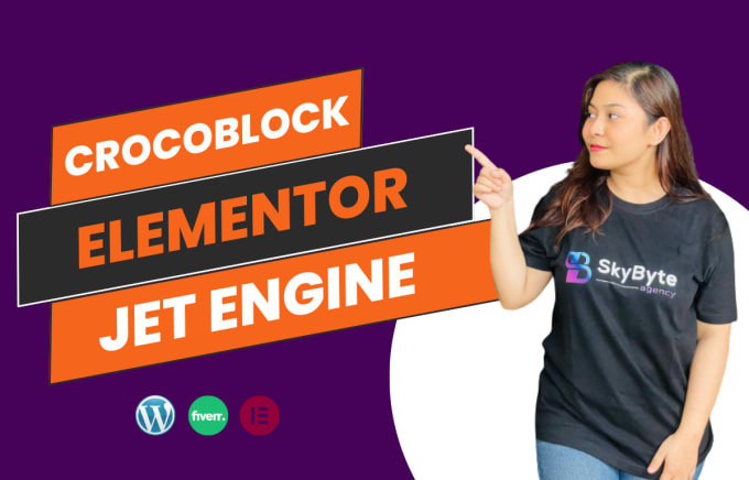 Gig Preview - Create dynamic wordpress website by crocoblock, elementor, and jet engine