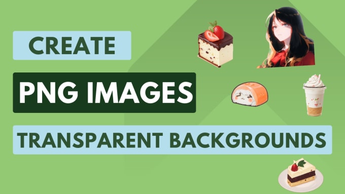 Gig Preview - Create png images with transparent backgrounds