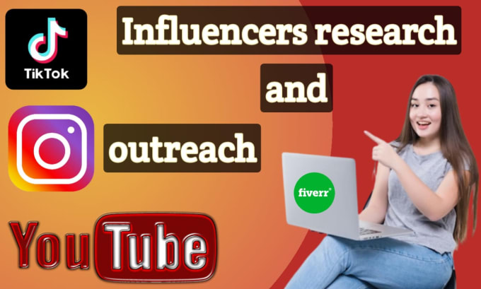 Gig Preview - Do influencers research and influencer outreach