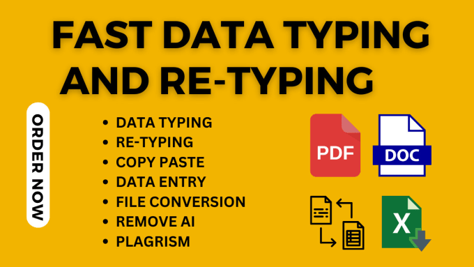 Gig Preview - Do manual data entry typing work