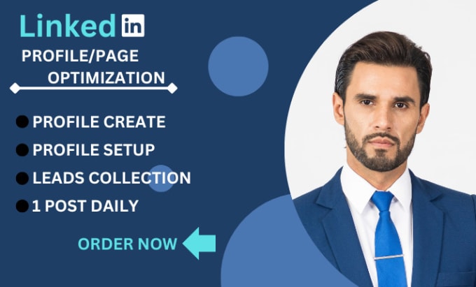 Gig Preview - Specially create, optimize and design your linkedin profile