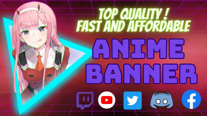 Gig Preview - Design unique banner for youtube twitch discord