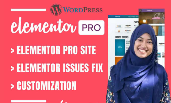 Gig Preview - Create elementor pro wordpress site and fix issues