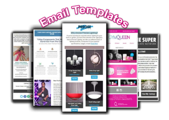 Gig Preview - Make responsive and editable mailchimp email template