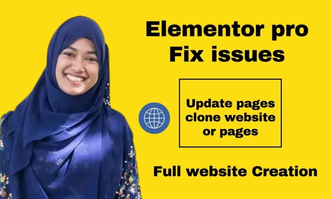 Gig Preview - Fix elementor website issues, create elementor wordpress site by elemento