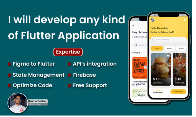 Gig Preview - Flutter app development as android and ios flutter mobile app developer