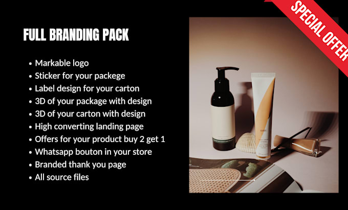 Gig Preview - Boost your cosmetics and perfume business with a premium branding package