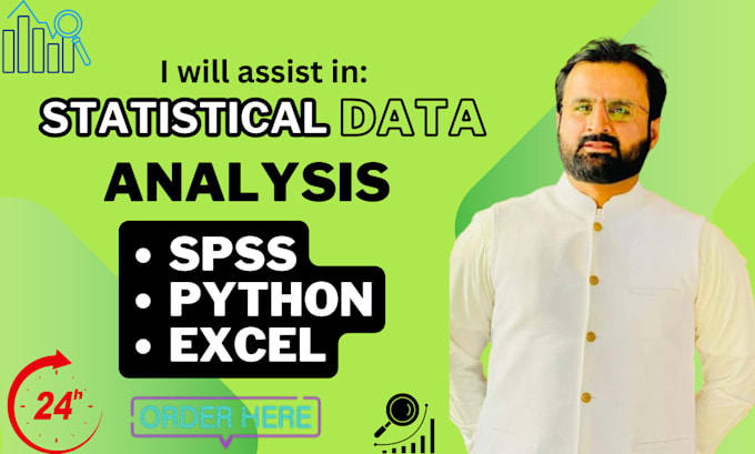 Gig Preview - Do statistical data analysis using spss, python, excel, r and rstudio