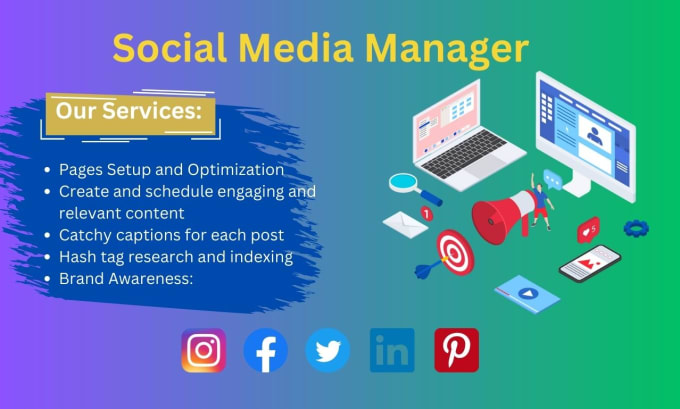 Gig Preview - Be your exclusive social media manager and content creator