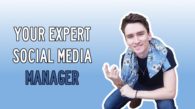 Gig Preview - Be your social media marketing manager and content creator