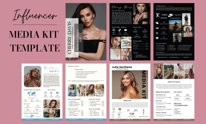 Gig Preview - Design a press kit, media kit, influencer media kit ,fashion, travel media kit