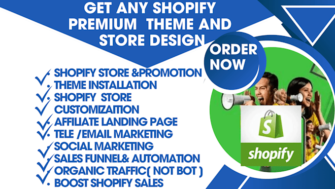 Gig Preview - Install latest the best shopify premium theme dropshipping optimize store design