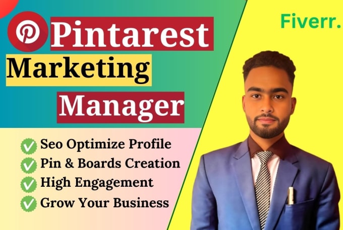 Gig Preview - Be your professional pinterest marketing manager expert,