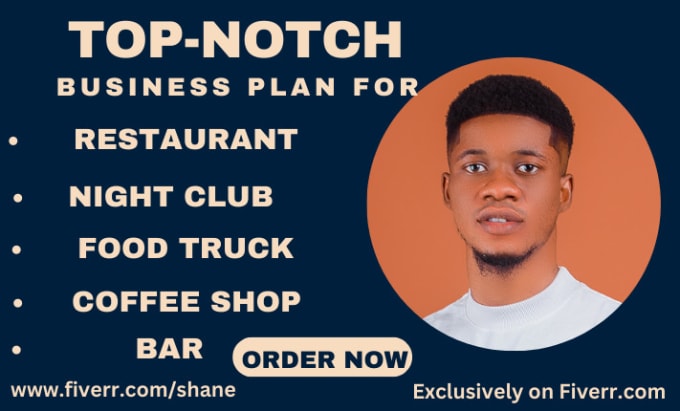 Gig Preview - Write business plan for restaurants, food trucks, bar, nightclub, and hotel