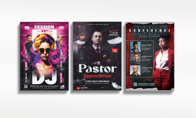 Gig Preview - Design church flyer, event flyer and conference flyer