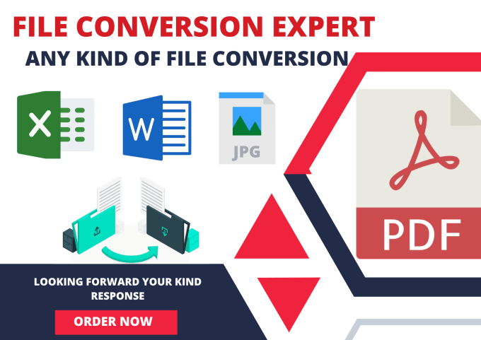 Bestseller - do any file conversion of any type via PDF, wors, excel, jpg