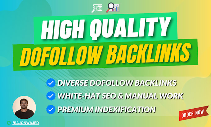 Gig Preview - Build high quality dofollow backlinks manual SEO link building