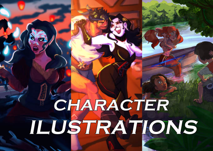 Gig Preview - Draw digital illustrations of your original characters