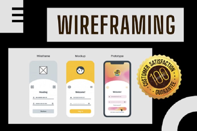 Gig Preview - Design wireframe for website and mobile app