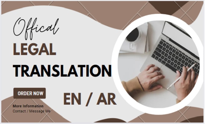 Gig Preview - Translate your legal documents in arabic or english