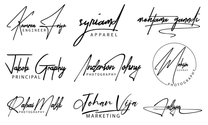 Gig Preview - Design scripted, typography, cursive, handwritten, signature logo