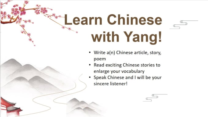 Gig Preview - Be your chinese tutor and penpal